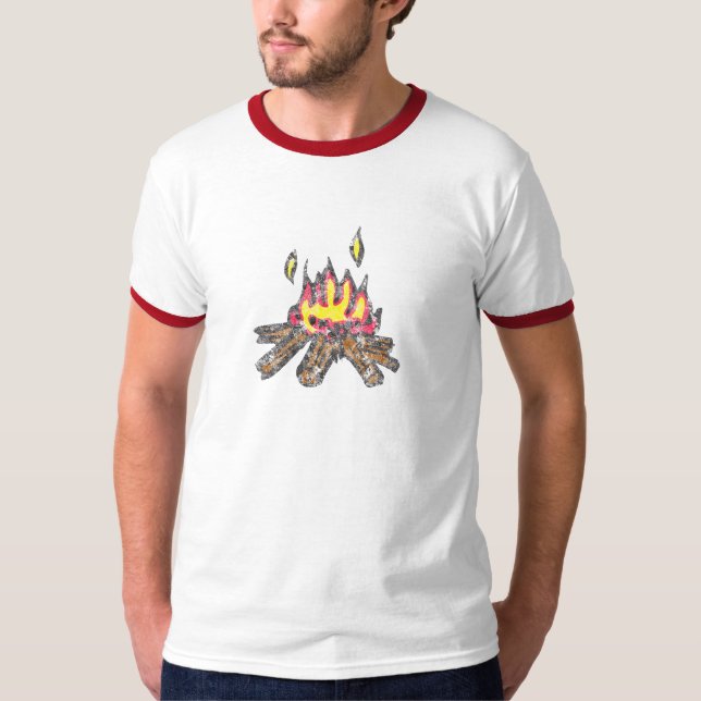 Le T-shirt de sonnerie de feu de camp (Devant)