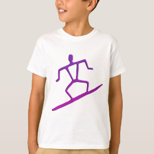 Le T-shirt de surfer de l'enfant hawaïen de