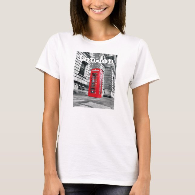Le T-shirt de téléphone de Londres des femmes (Devant)