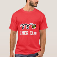 Le T-shirt de tennis de fan d'Isner pour des