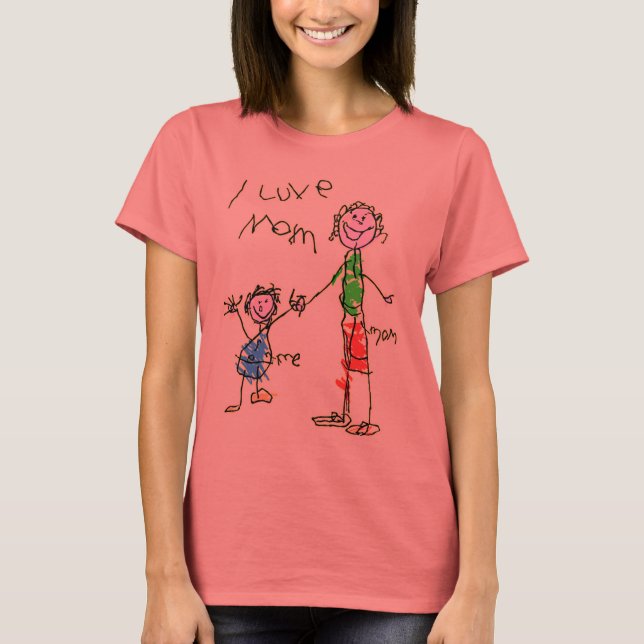 Le T-shirt de Valentine de maman (Devant)