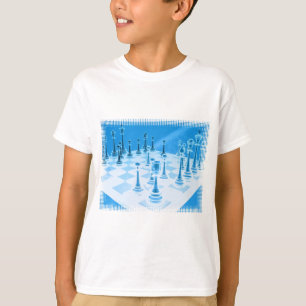 Le T-shirt d'échecs de l'enfant stratégique de jeu