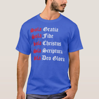 Le T-shirt des Cinq Solas