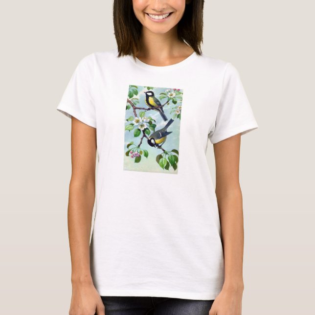 Le T-shirt des dames - ornithologie - grandes (Devant)
