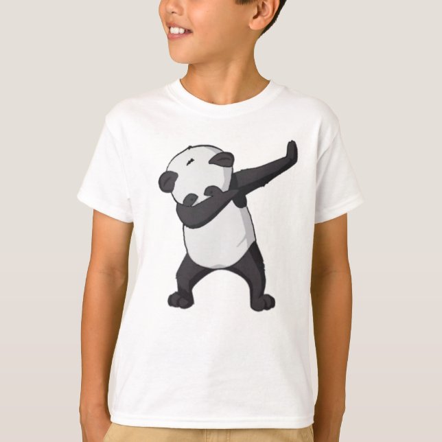 Le T-shirt des enfants de limande de panda (Devant)