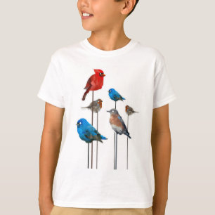 Le T-shirt des enfants de partie d'oiseau