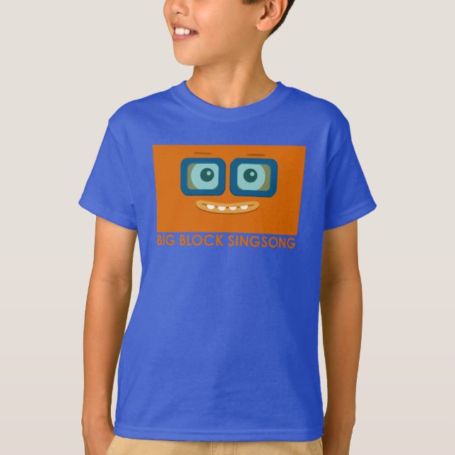 Le T-shirt des enfants d'orange de bande (Devant)