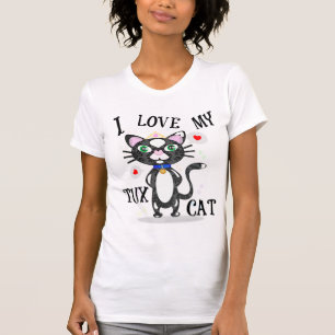 Le T-shirt des femmes d'amoureux des chats de