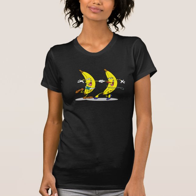 Le T-shirt des femmes de bananes de danse (Devant)