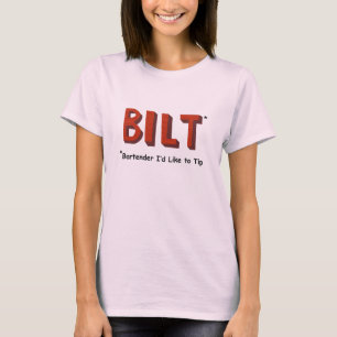 Le T-shirt des femmes de barman de BILT