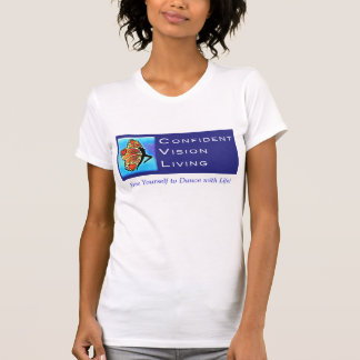Le T-shirt des femmes de Bleu-Logo de CVL