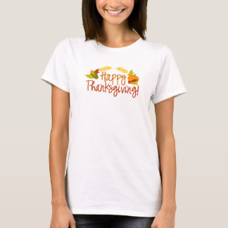 Le T-shirt des femmes de bon thanksgiving