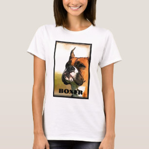 Le T-shirt des femmes de boxeur