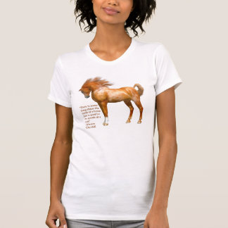 Le T-shirt des femmes de citation de cheval de