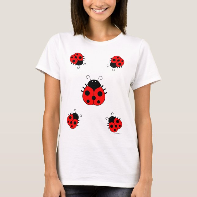 Le T-shirt des femmes de coccinelle (Devant)