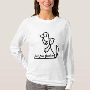Le T-shirt des femmes de Goldens d'amour de golden