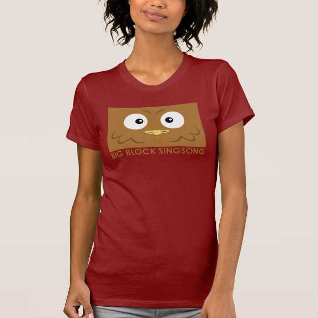 Le T-shirt des femmes de hibou de BBSS (Devant)