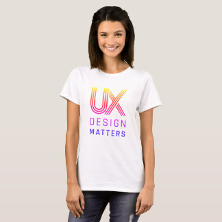Le T-shirt des femmes de logo d'arc-en-ciel de