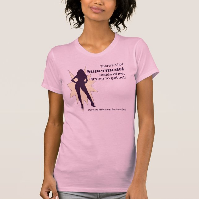 Le T-shirt des femmes de mannequin vedette (Devant)
