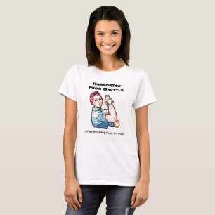 Le T-shirt des femmes de navette de grenouille de