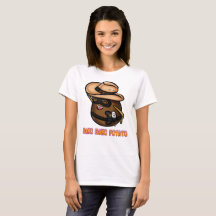 Le T-shirt des femmes de pomme de terre de coup de