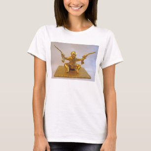 Le T-shirt des femmes de sculpture en saucisse de