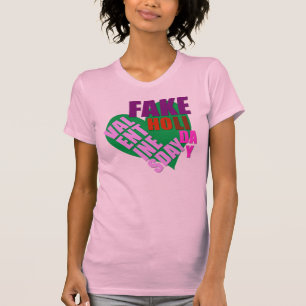 Le T-shirt des femmes de vacances de faux de jour