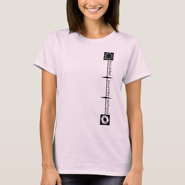 Le T-shirt des femmes d'école de voyage de Boulder (Devant)