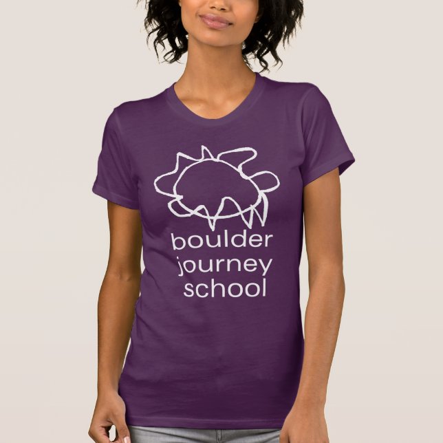 Le T-shirt des femmes d'école de voyage de Boulder (Devant)