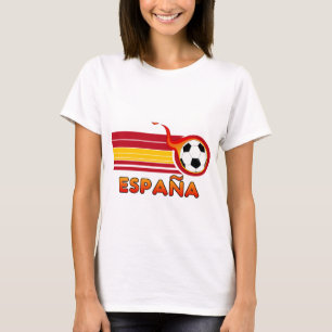 Le T-shirt des femmes du football d'Espana