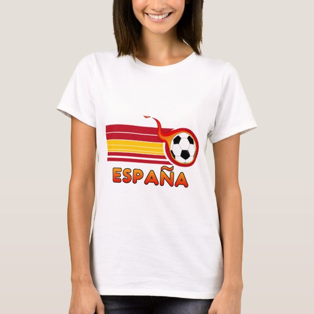 Le T-shirt des femmes du football d'Espana (Devant)