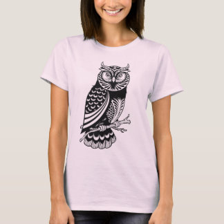 Le T-shirt des femmes mignonnes de hibou