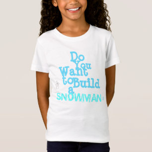 Le T-shirt des filles de "bonhomme de neige"