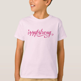 Le T-shirt des filles de #IzzyBStrong (roses