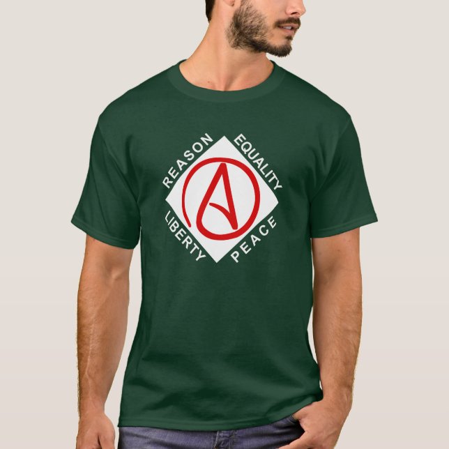Le T-shirt des grands hommes athées de logo (Devant)
