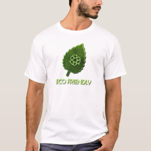 Le T-shirt des hommes amicaux d'Eco