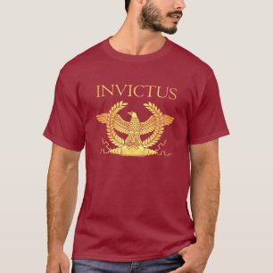Le T-shirt des hommes antiques d'or d'Invictus