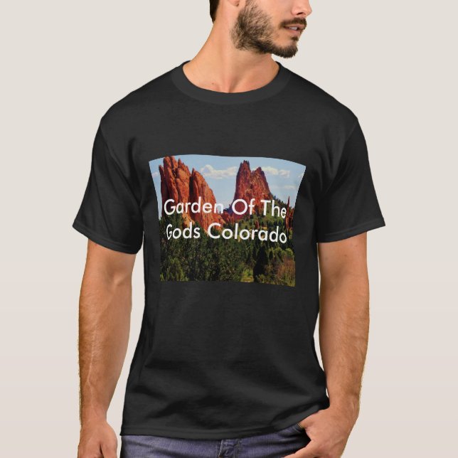 Le T-shirt des hommes avec le jardin des dieux (Devant)