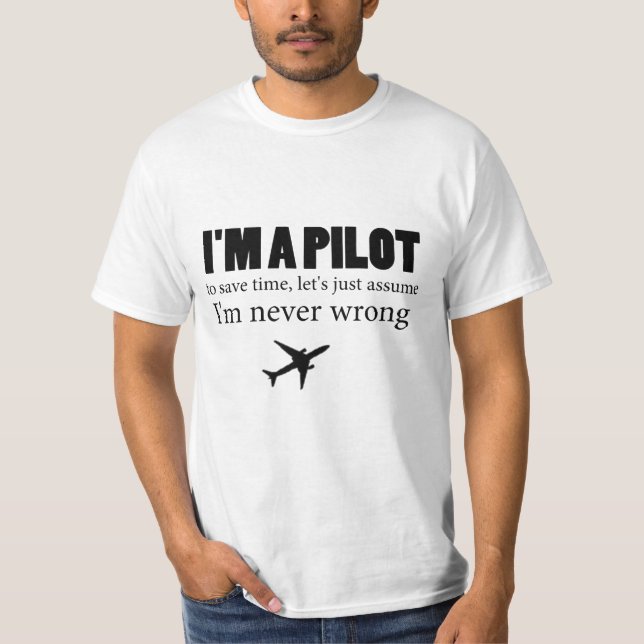 Le T-shirt des hommes - citation drôle d'aviation (Devant)