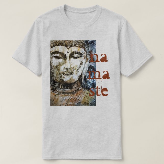 Le T-shirt des hommes d'art de Bouddha de zen de (Design devant)