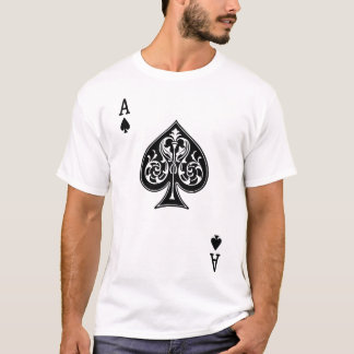 Le T-shirt des hommes d'as de pique