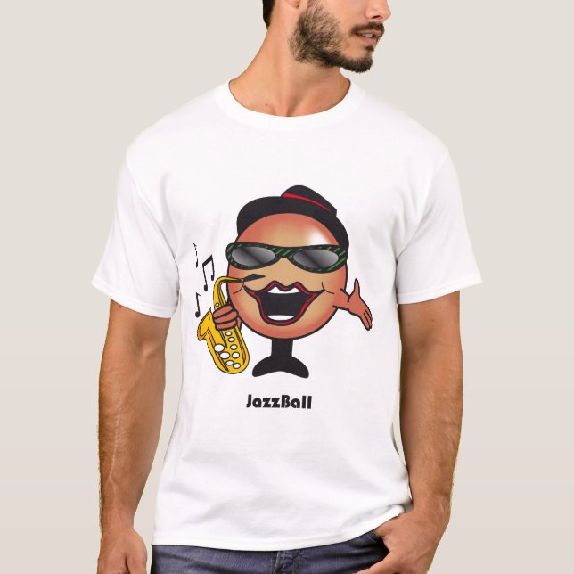 Le T-shirt des hommes de boule de jazz (Devant)