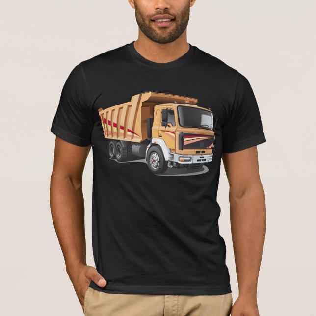 Le T-shirt des hommes de camion à benne basculante (Devant)