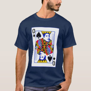 Le T-shirt des hommes de carte de jeu d'Obama