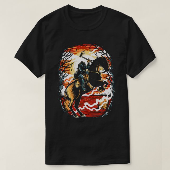 Le T-shirt des hommes de cavalier sans tête (Design devant)