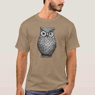 Le T-shirt des hommes de conception de hibou