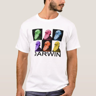 Le T-shirt des hommes de Darwin d'arc-en-ciel