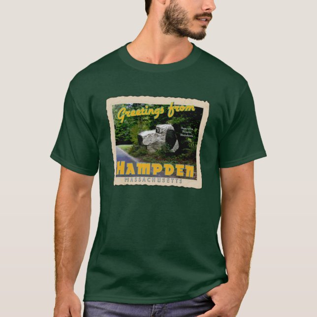 Le T-shirt des hommes de Hampden mA (Devant)