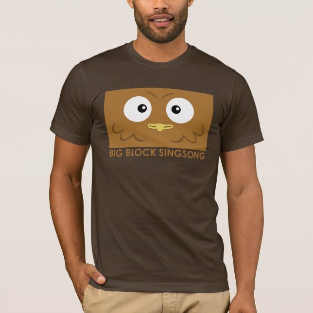 Le T-shirt des hommes de hibou de BBSS (Devant)