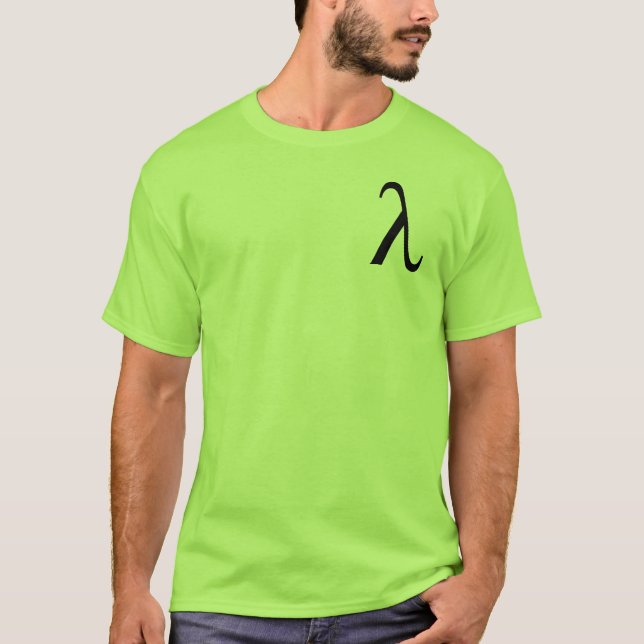 Le T-shirt des hommes de lambda (petit logo) (Devant)